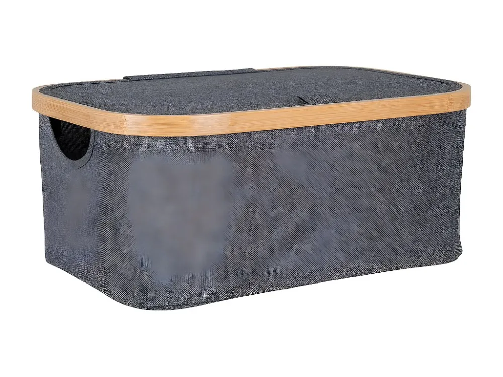Boîte de Rangement Noto, Gris, 38x26x16 cm, EPIKASA