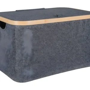 Boîte de Rangement Noto, Gris, 45x30x25 cm, EPIKASA