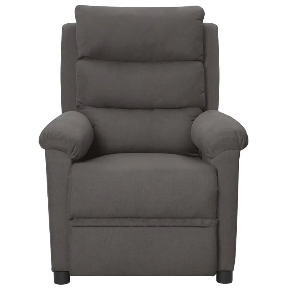 Massagestoel elektrisch stof donkergrijs