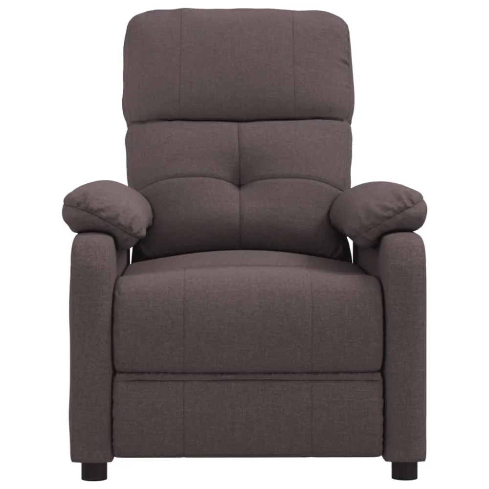 Massagestoel stof donkerbruin