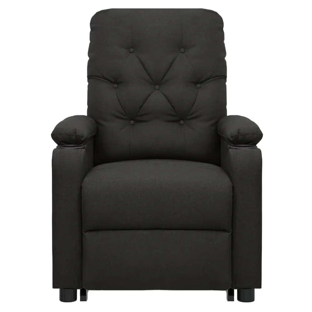 Sta-op-massagestoel stof zwart