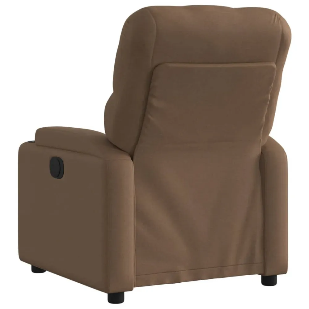 Fauteuil verstelbaar stof bruin