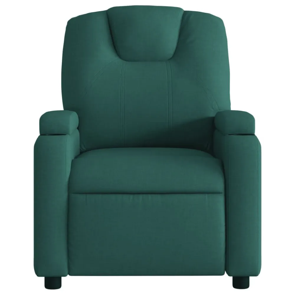 Fauteuil verstelbaar stof donkergroen