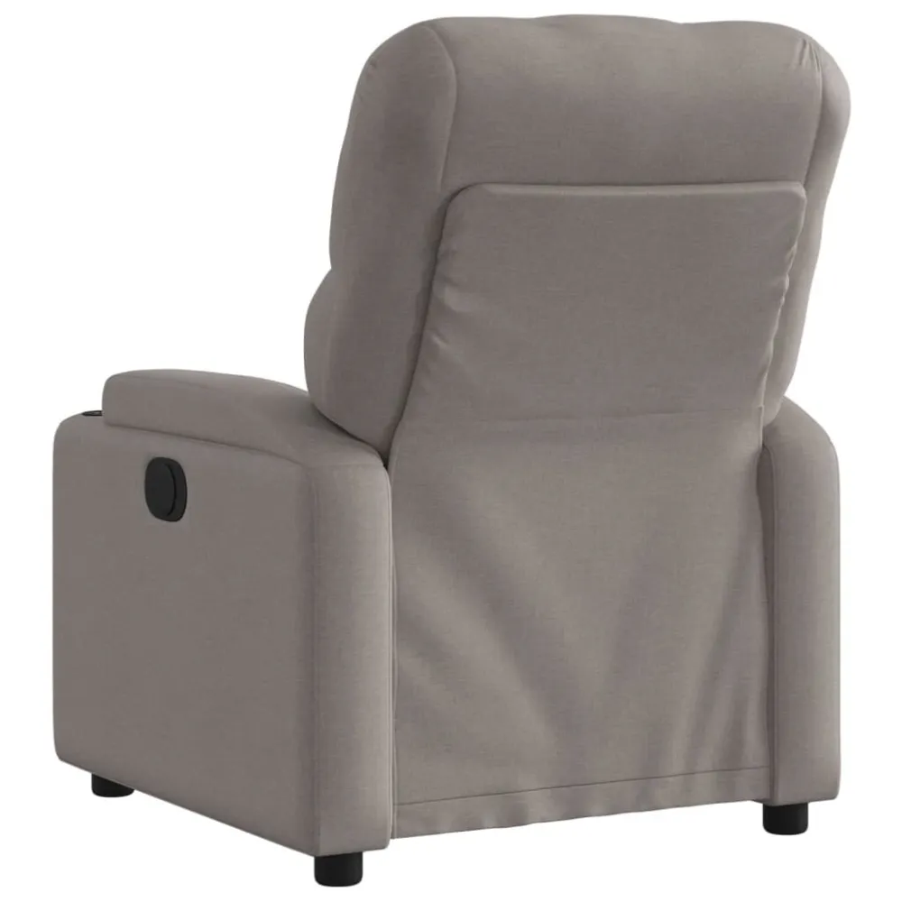 Fauteuil verstelbaar stof taupe