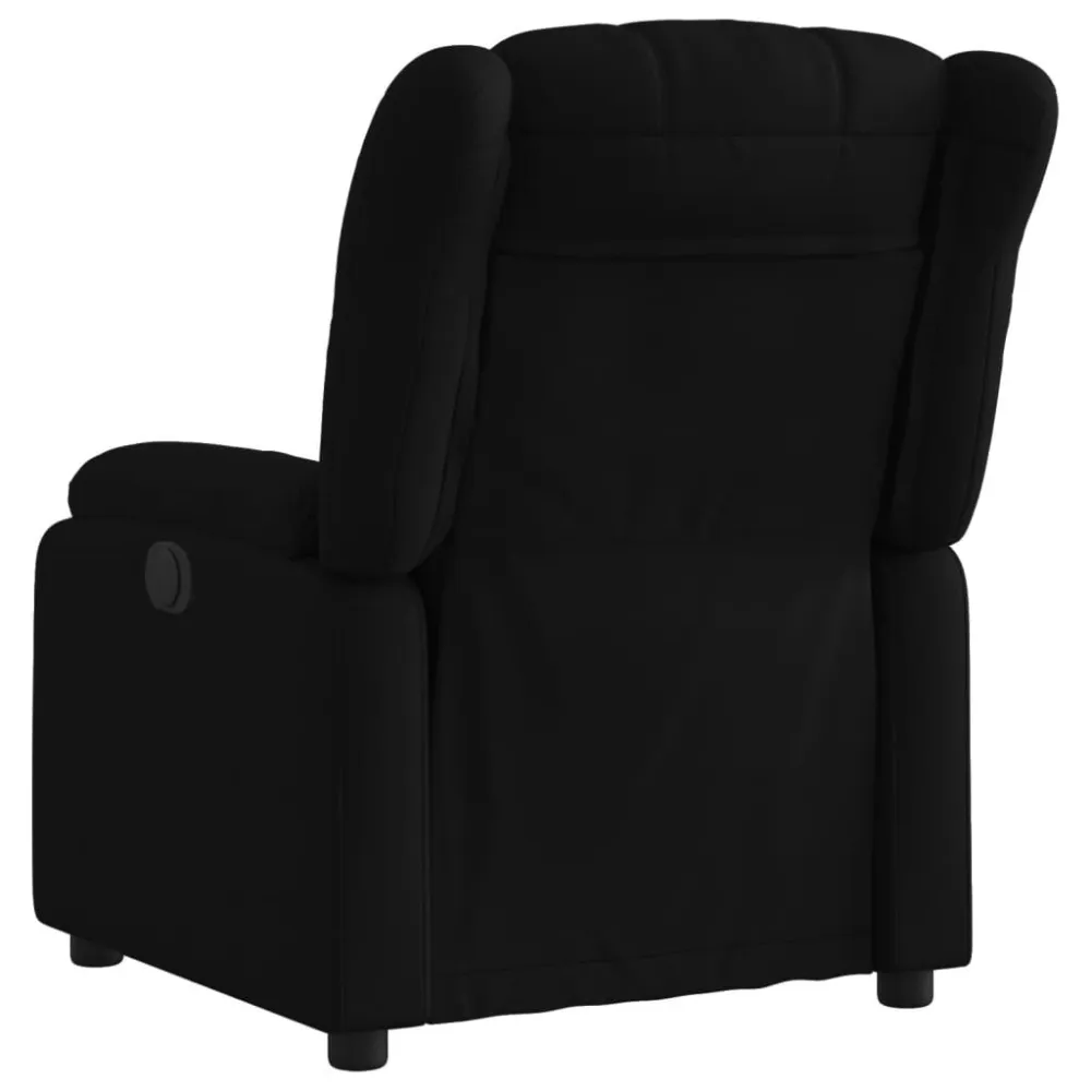 Fauteuil verstelbaar stof zwart