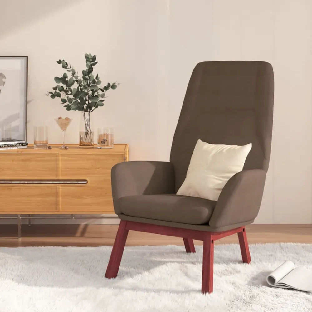 Relaxstoel stof taupe