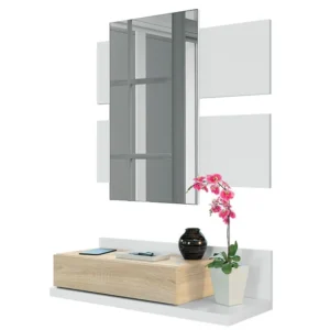 Hal Telma 1 lade en spiegel Kleur Wit/Eiken VS Venta-stock