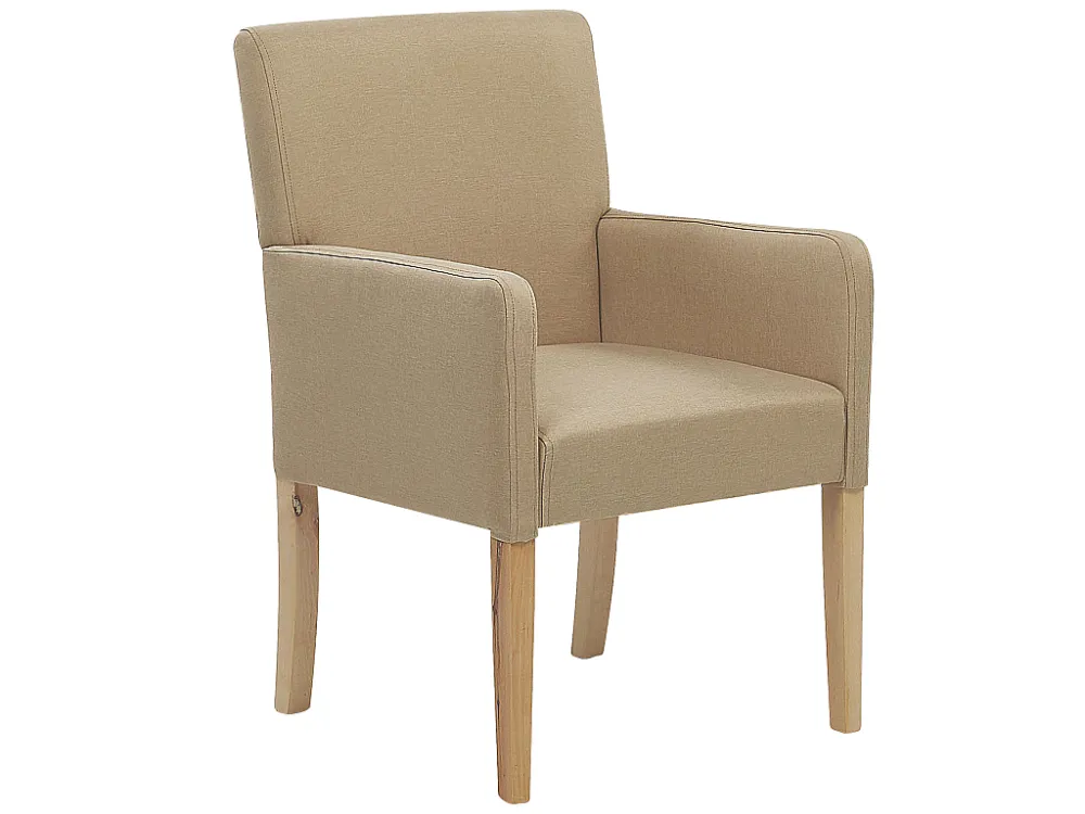 Eetkamerstoel stof beige ROCKEFELLER BELIANI