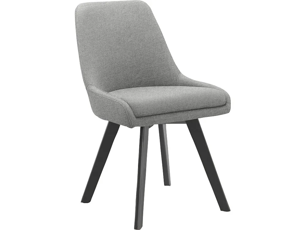 Eetkamerstoel 2 PK Grijs Wol Loft24