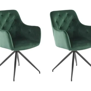 Fauteuil 2 PK Groen Fluweel Loft24