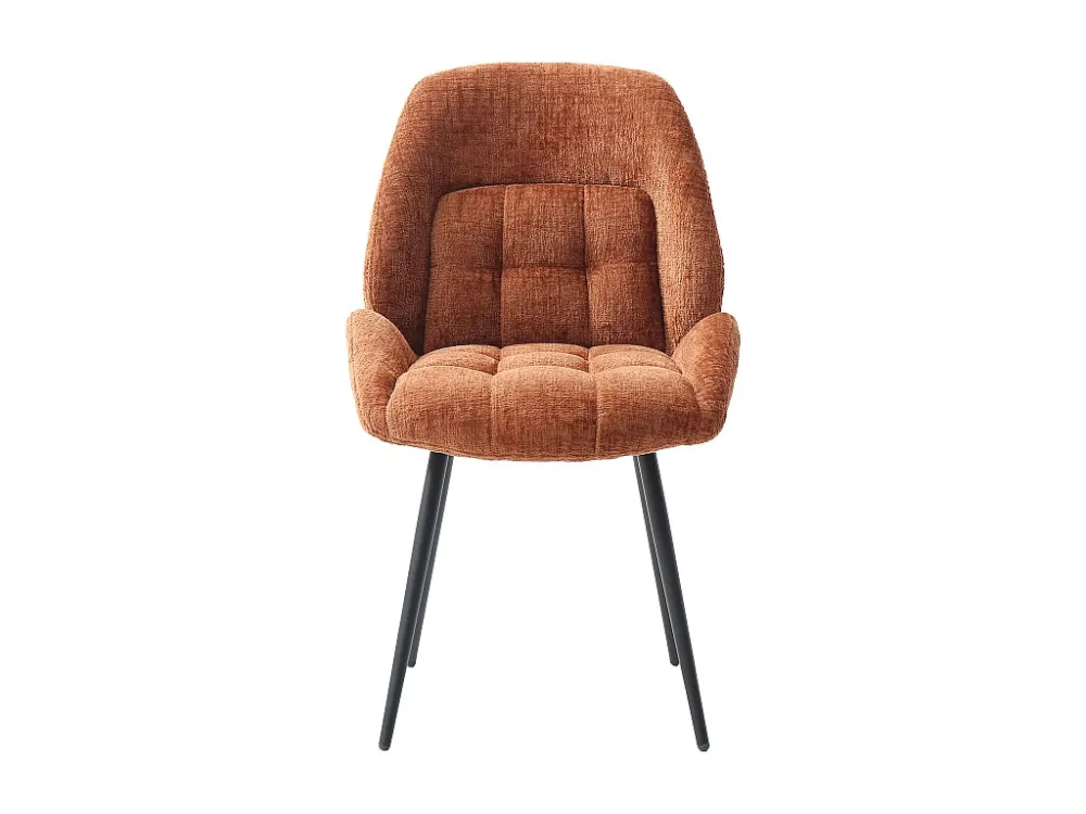 Set van 2 stoelen stof en metaal - Terracotta - LIONIZA van Maison Céphy