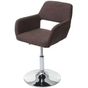 Eetkamerstoel MCW-A50 III, bruin, voet chroom