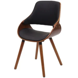 Eetkamerstoel MCW-D23, kunstleer zwart