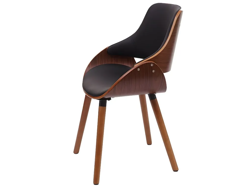 Eetkamerstoel MCW-D23, kunstleer zwart