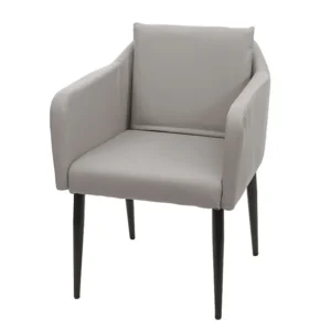 Eetkamerstoel MCW-H93, imitatieleer taupe-grijs