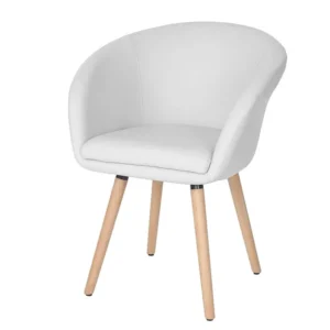 Eetkamerstoel Vaasa T633, kunstleer, wit MCW