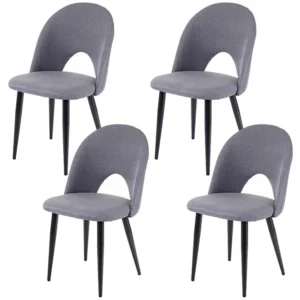 MCW-D73 eetkamerstoel (set van 4), donkergrijs