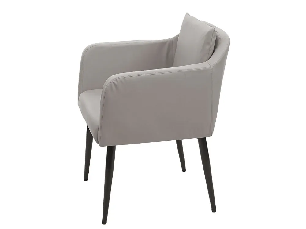 MCW-H93 eetkamerstoel (set van 2), kunstleer taupe-grijs