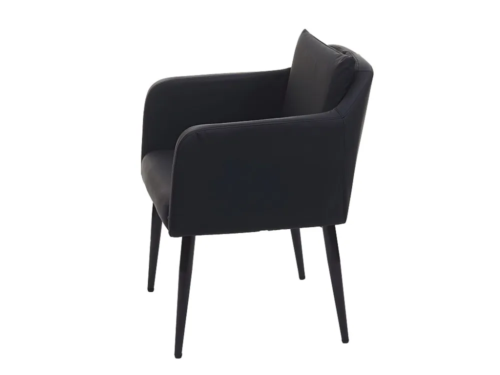 MCW-H93 eetkamerstoel (set van 2), kunstleer zwart