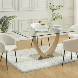Set van 2 gondelstoelen van boucléstof en metaal - MORONI van Pascal MORABITO