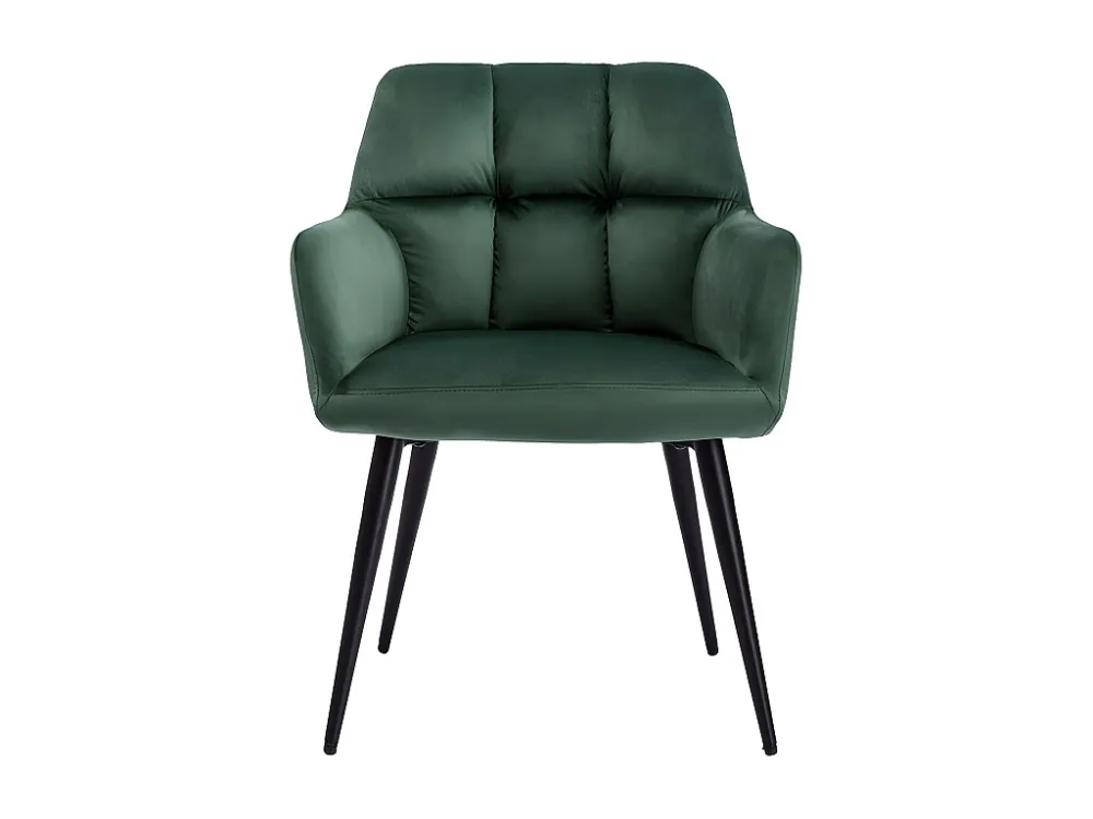 Set van 2 stoelen PEGA - Met armleuningen - Fluweel & metaal - Groen -Koop nu online PASCAL MORABITO