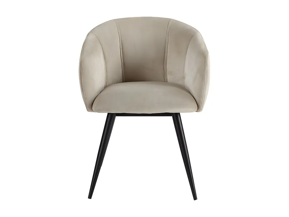 Set van 2 stoelen VADIM - Fluweel en metaal - Beige - Koop nu uw online meubelshop PASCAL MORABITO