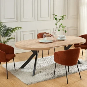 Set van 2 stoelen van stof en metaal - Terracotta - MORONI van Pascal MORABITO