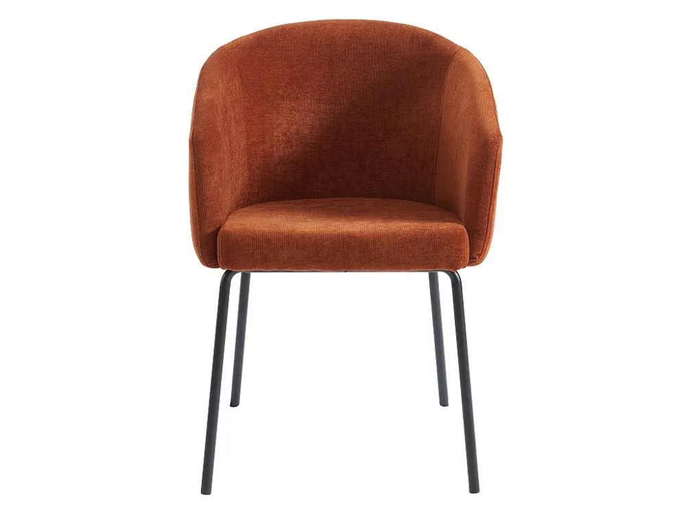 Set van 6 stoelen van stof en metaal - Terracotta - MORONI van Pascal MORABITO