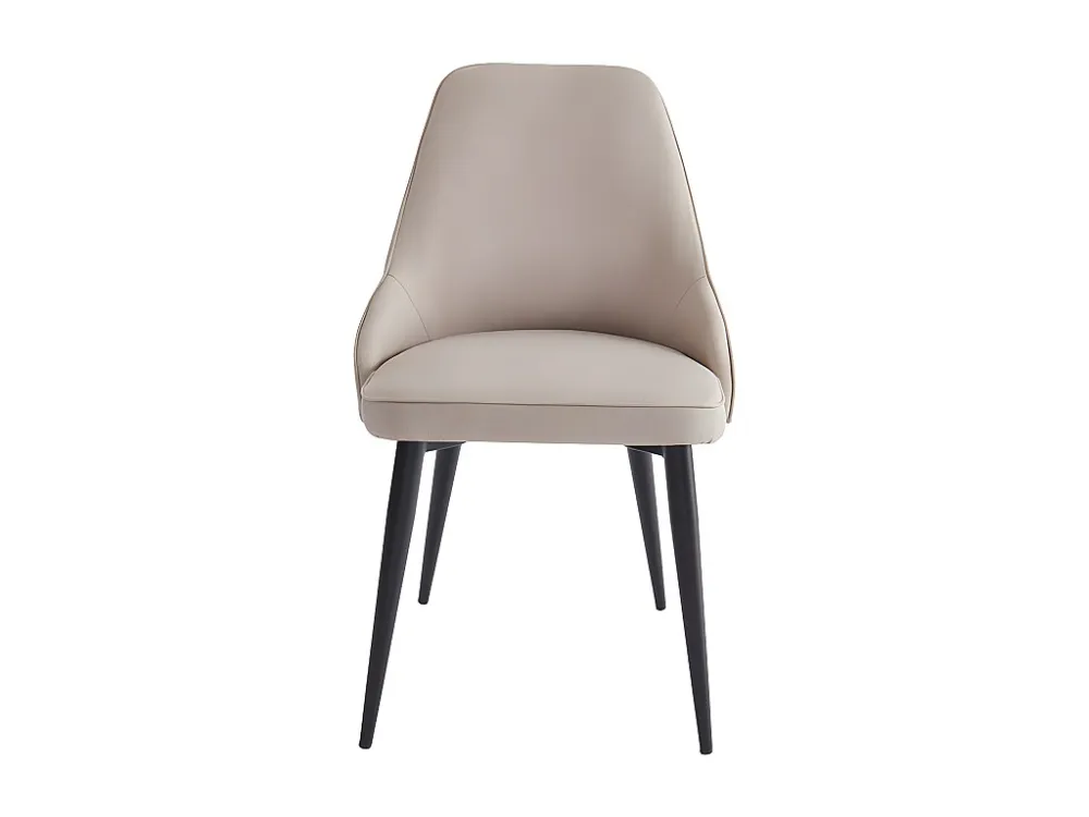 Set van 2 stoelen EZRA - Stof en metaal - Roomkleur - Koop nu eenvoudig en goedkoop online