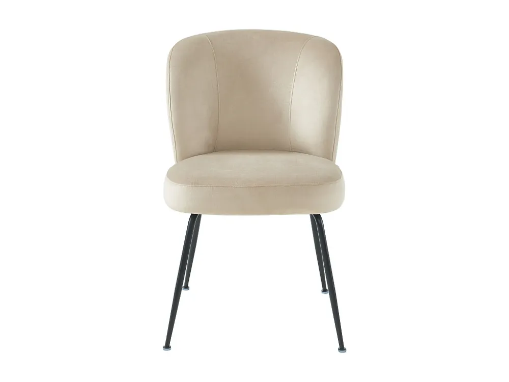 Set van 2 stoelen fluweel en metaal - Beige - POLPONA van Pascal MORABITO - Koop nu