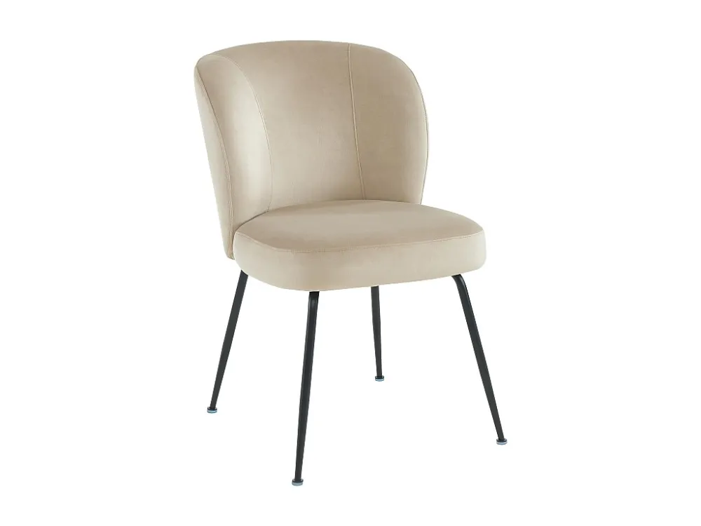 Set van 2 stoelen fluweel en metaal - Beige - POLPONA van Pascal MORABITO - Koop nu
