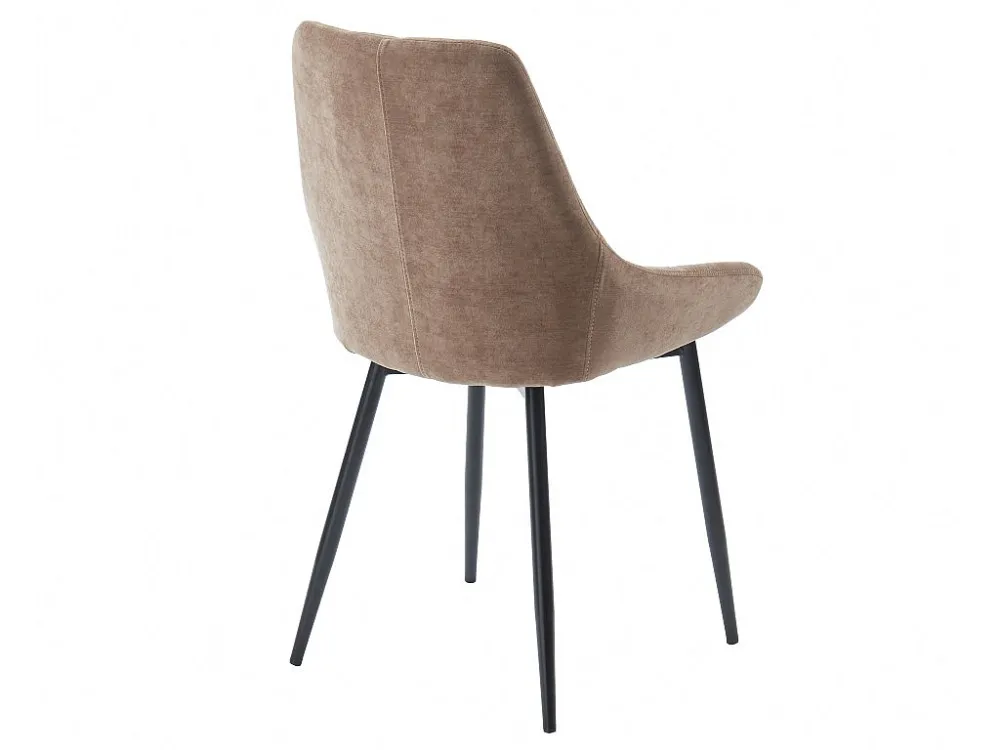 Set van 6 stoelen MASURIE - Stof - Bruin - Koop nu!