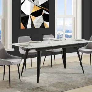 Set van 2 stoelen MASURIE - Stof - Grijs - Koop nu online