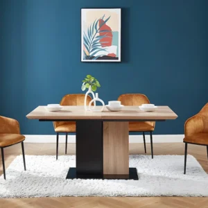 Set van 2 stoelen met armleuningen - Fluweel en metaal - Camel - ELERINA - Koop nu online