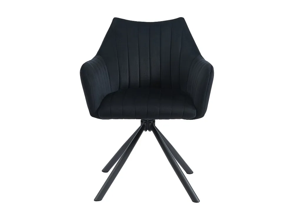 Set van 2 stoelen met fluweel en metalen armleuningen - Zwart - Pascal MORABITO - Koop nu