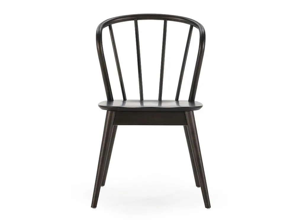 Set van 2 Brisa stoelen de kleur zwart, massief hout. VS Venta-stock