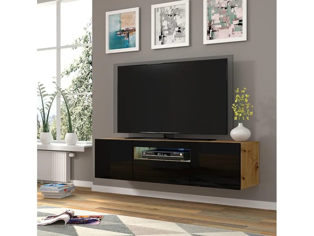 Tv Meubel AURA RTV150 3D 150x37x42 Beige
