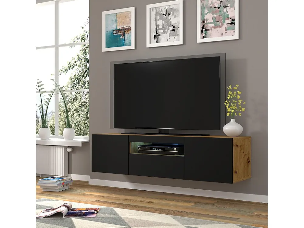 Tv Meubel AURA RTV150 3D 150x37x42 Beige