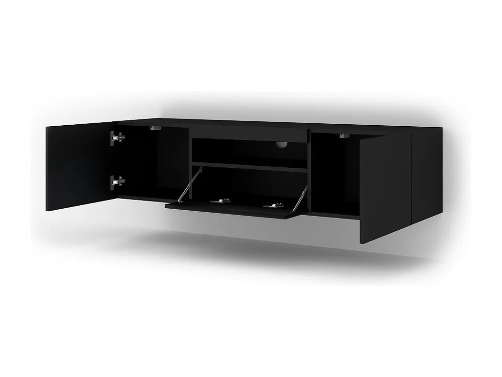 Tv Meubel AURA RTV150 3D 150x37x42 Zwart
