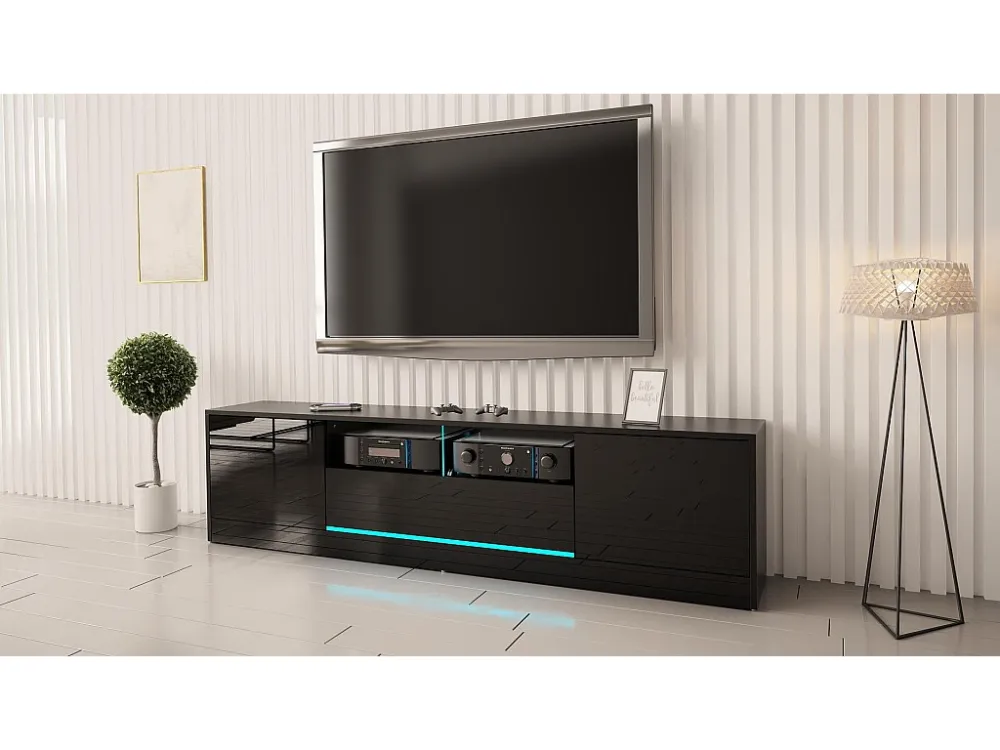 Tv Meubel DISPARO RTV200 2D 200x34x61 Zwart