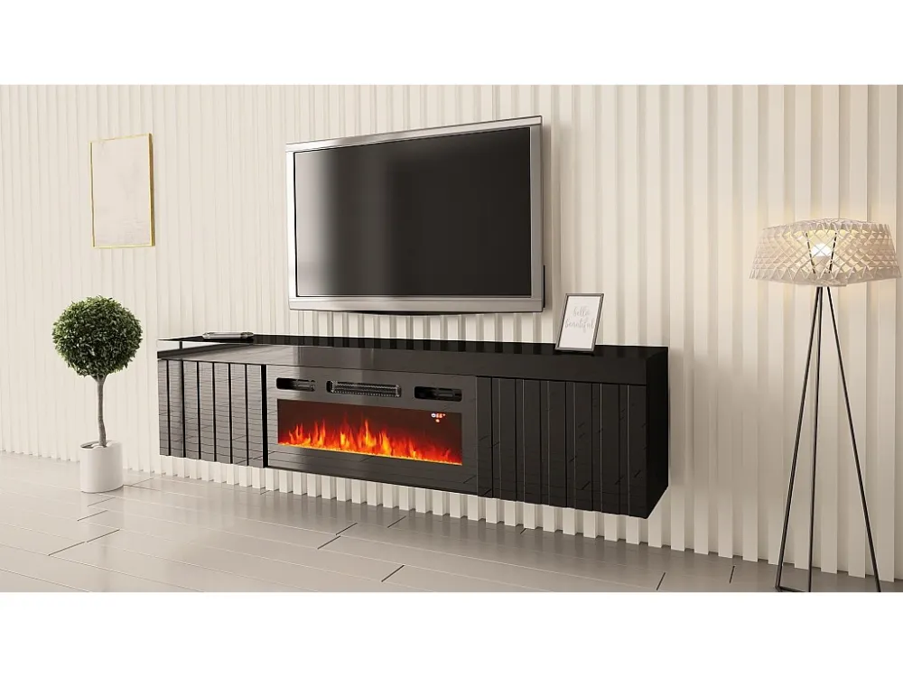 Tv Meubel KNOXVILLE RTV180 2D 180x35x45 Zwart