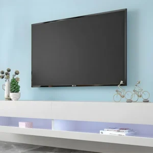 Hangend tv-meubel 140 cm met LED - Wit ModernLuxe