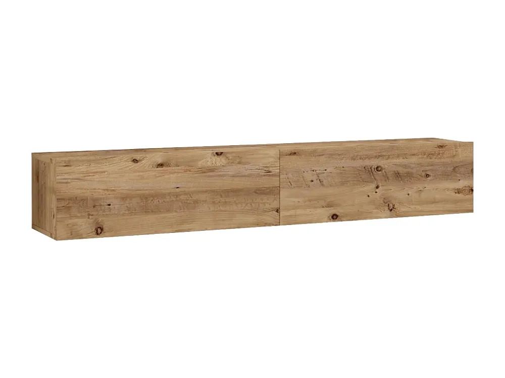 Tv-meubel om op te hangen met 2 deuren - Licht naturel - AUBEPINA