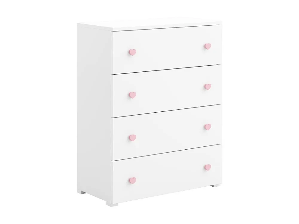 Dressoir EMILY SB80 4D 80x102x40 Wit