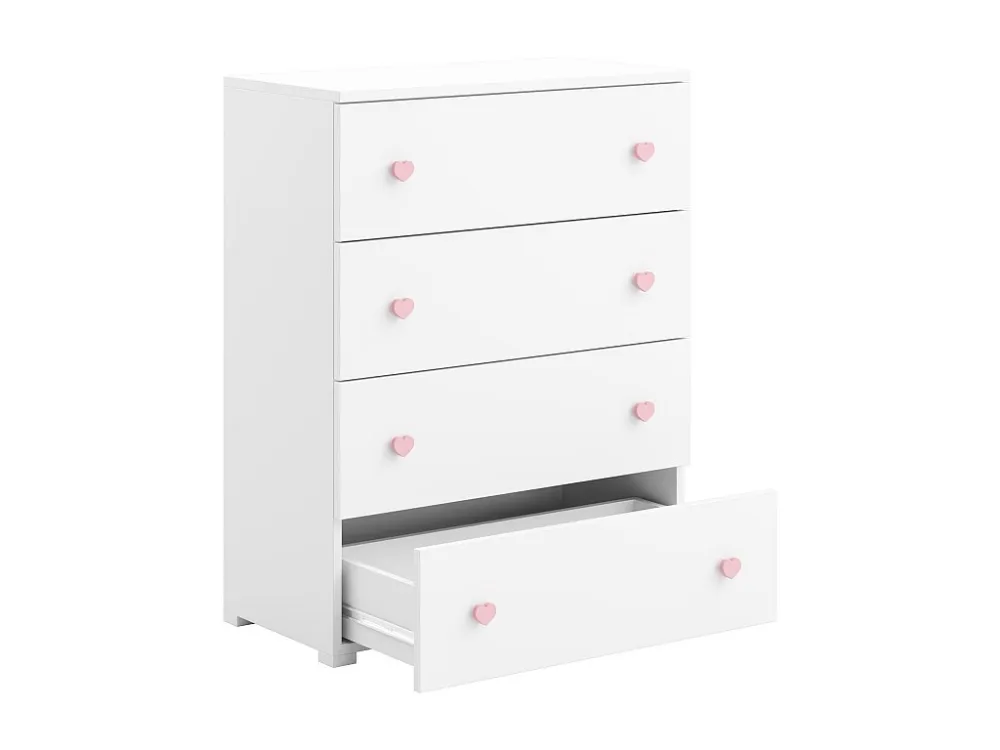 Dressoir EMILY SB80 4D 80x102x40 Wit
