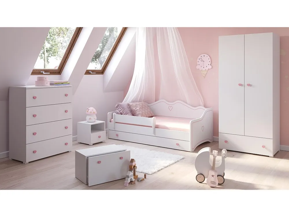 Dressoir EMILY SB80 4D 80x102x40 Wit
