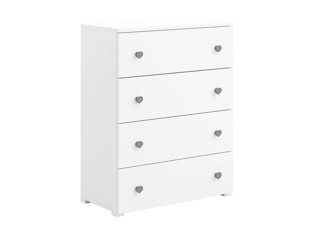 Dressoir EMILY SB80 4D 80x102x40 Wit