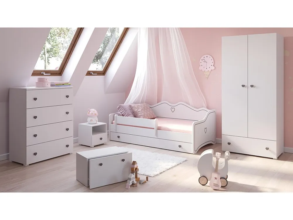 Dressoir EMILY SB80 4D 80x102x40 Wit