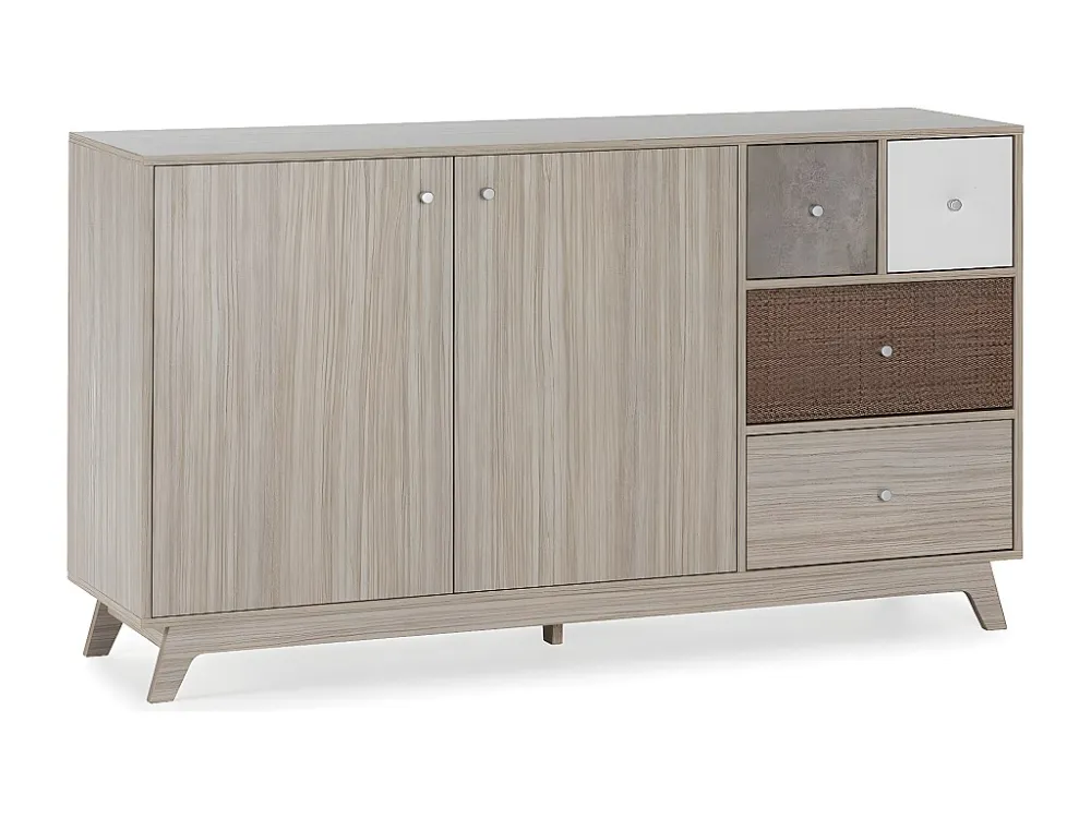 Dressoir Maia 2 deuren 4 laden multicolor VS Venta-stock