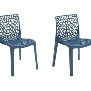 Set 2 stapelbare stoelen DIADEME-Prussisch blauw-Koop online